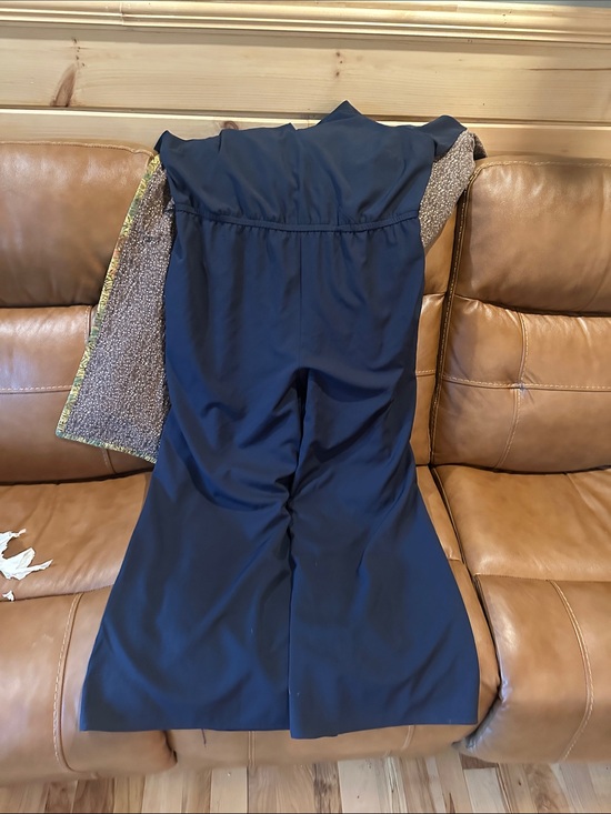 Lane Bryant Pants - Lane Bryant Navy Wide-Leg Jumpsuit